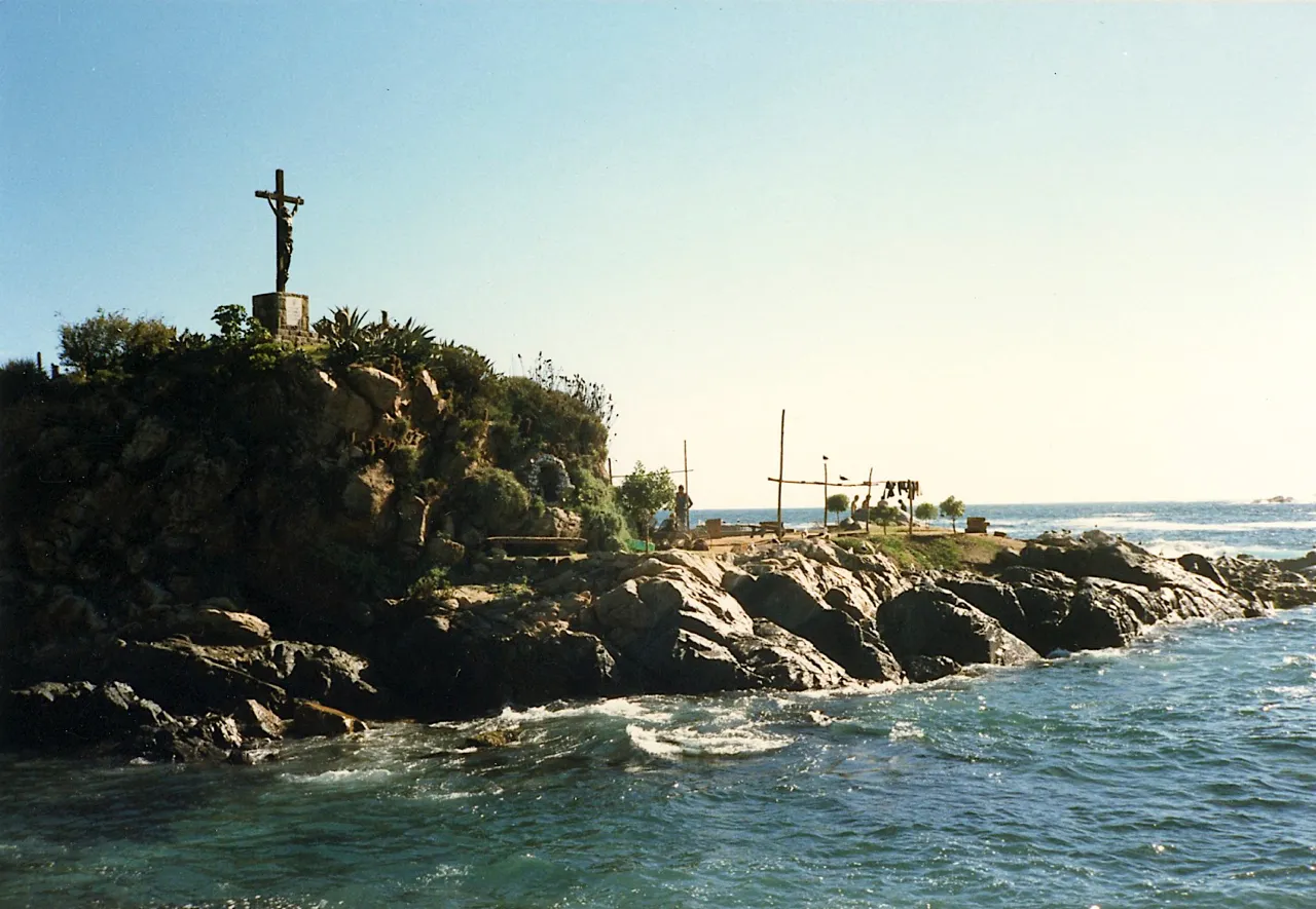 Caleta de Zapallar en 1982.