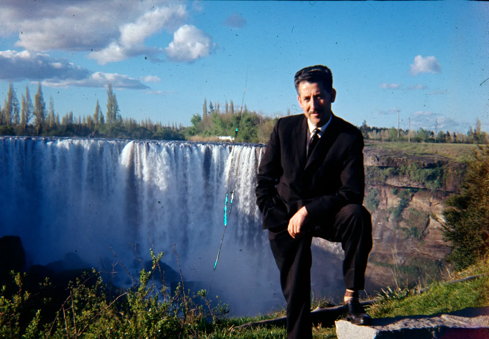 Fernando Muñoz de la Fuente en el Salto del Laja, 1960