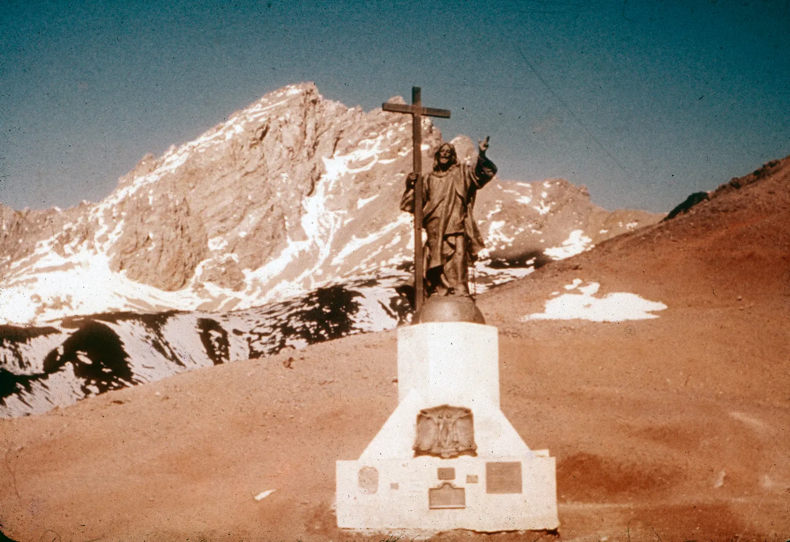 Monumento al Cristo Redentor de los Andes, años 60