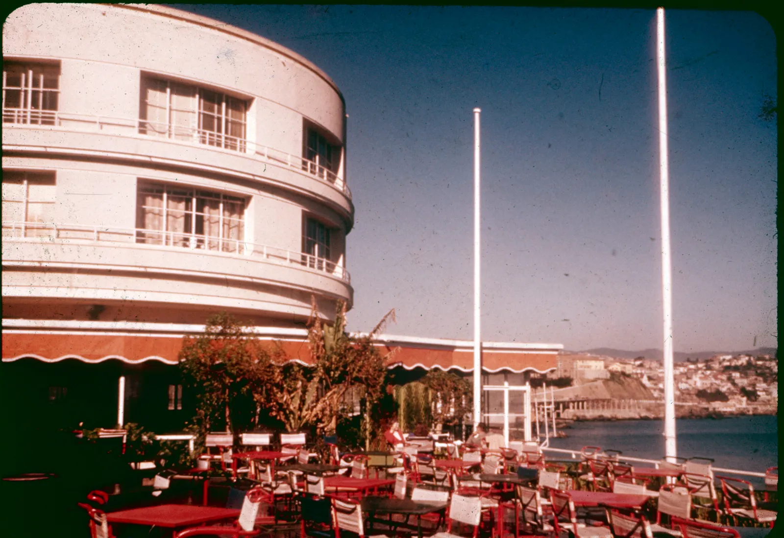 Terraza edificio antiguo Hotel Miramar años 60s