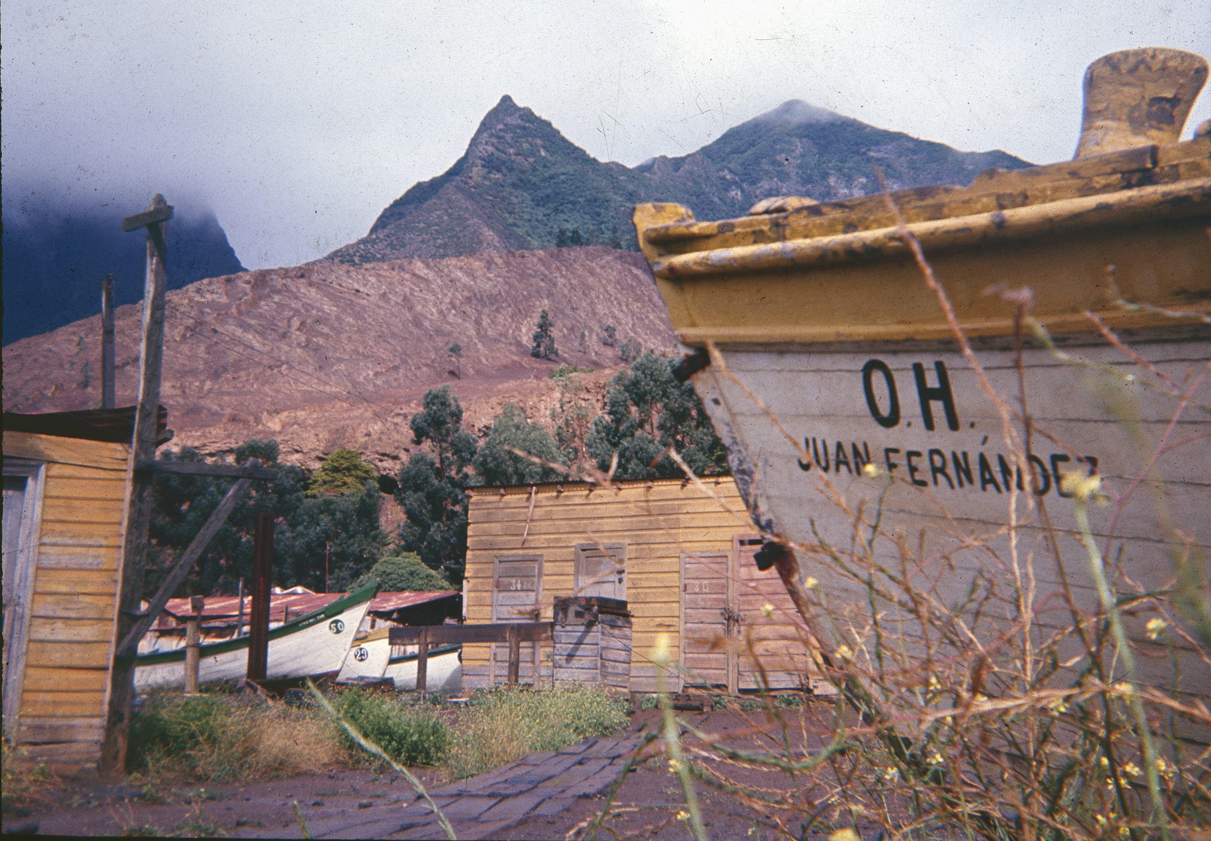 Caleta Cumberland, Archipiélago de Juan Fernandez, años 60s