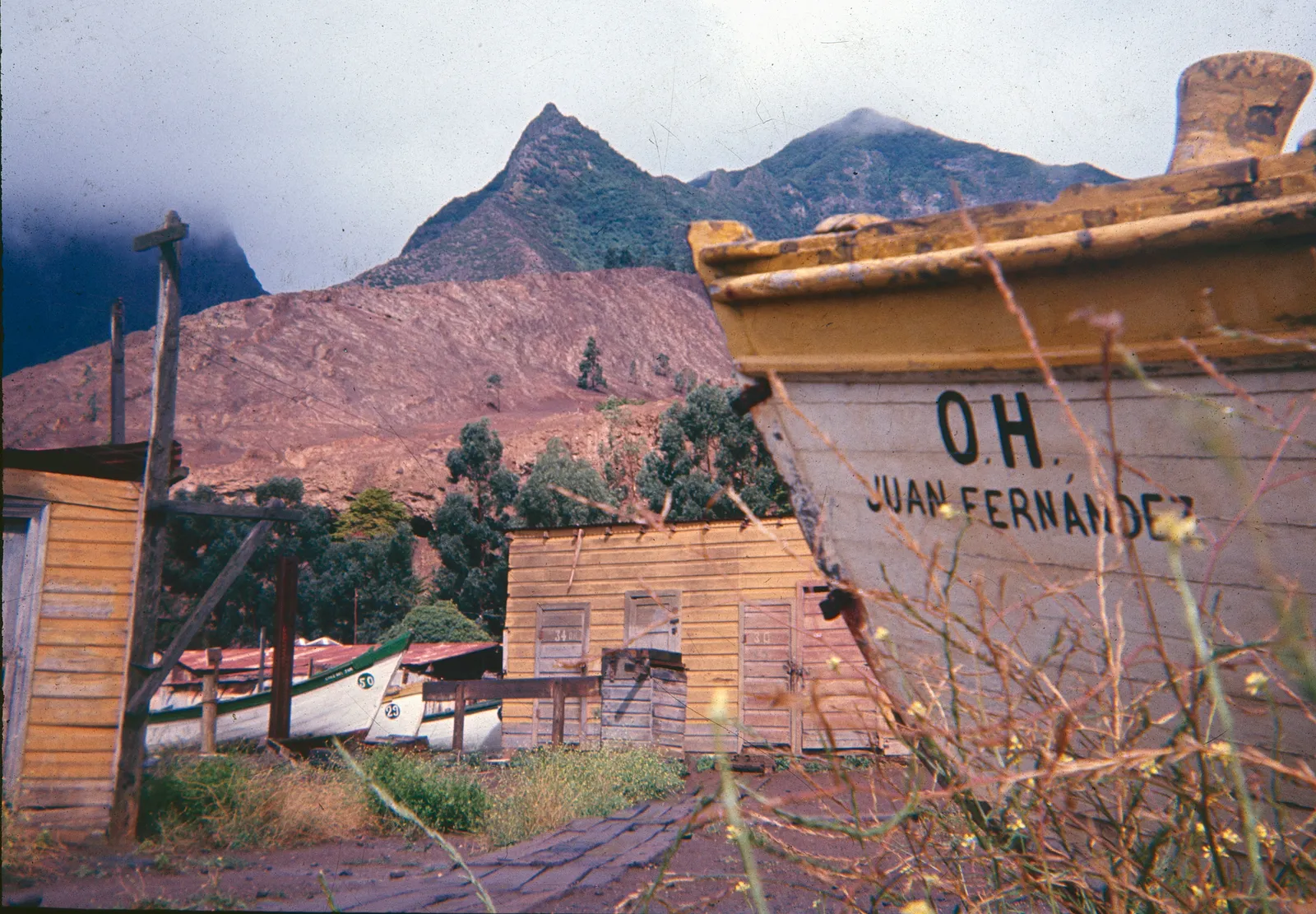 Caleta Cumberland, Archipiélago de Juan Fernandez, años 60s
