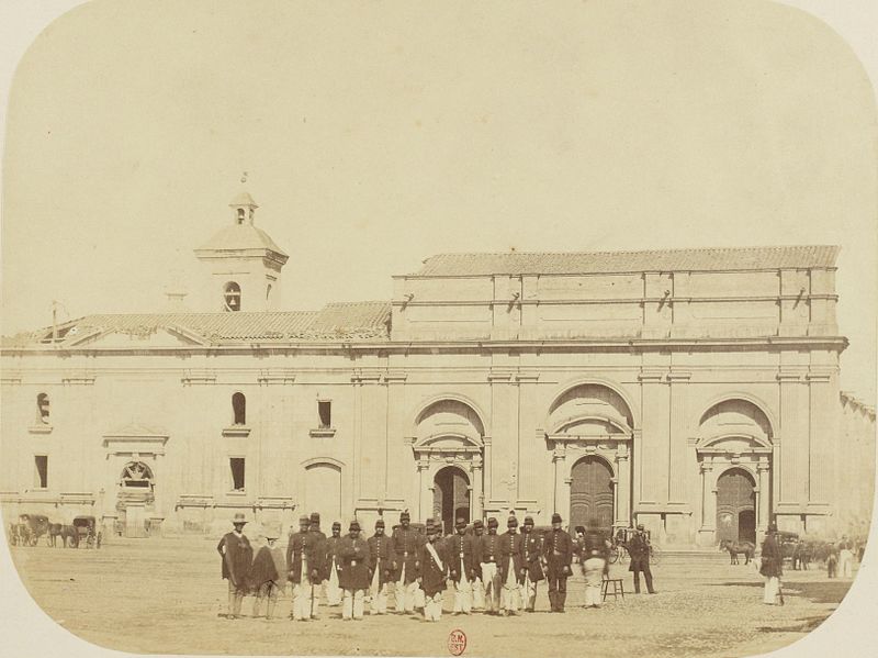 Catedral Metropolitana de Santiago en 1860