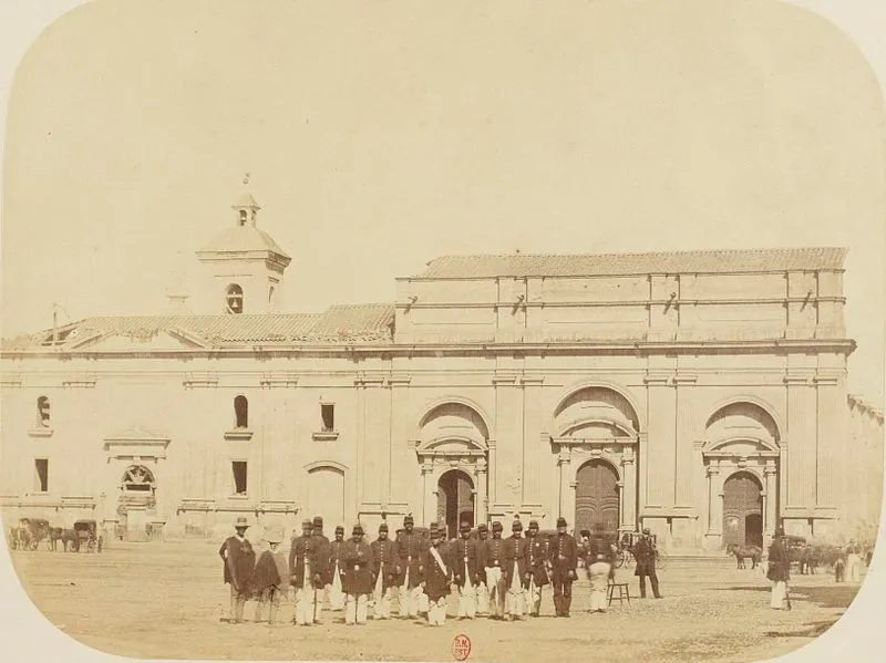 Catedral Metropolitana de Santiago en 1860