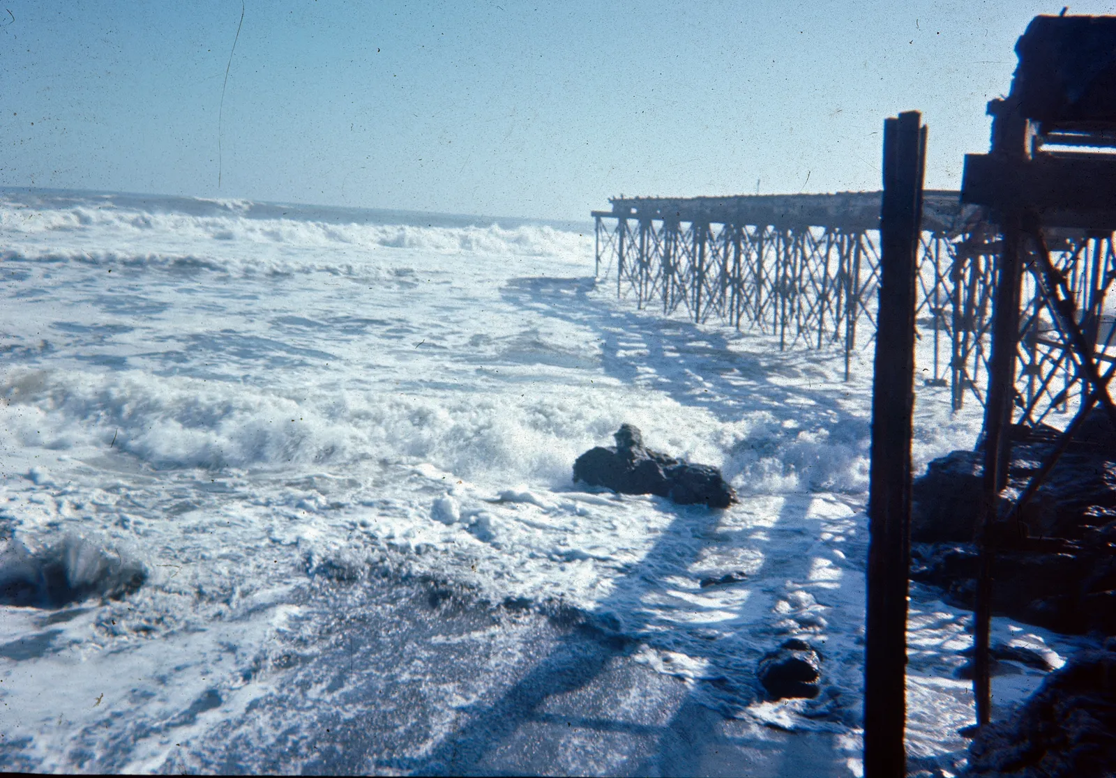 Muelle de Llico vista, 60s