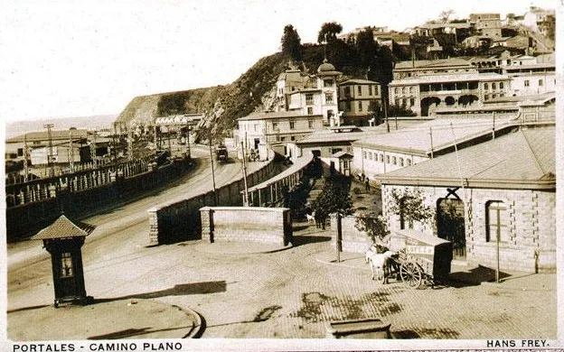 Estación Matadero de Valparaíso en 1910