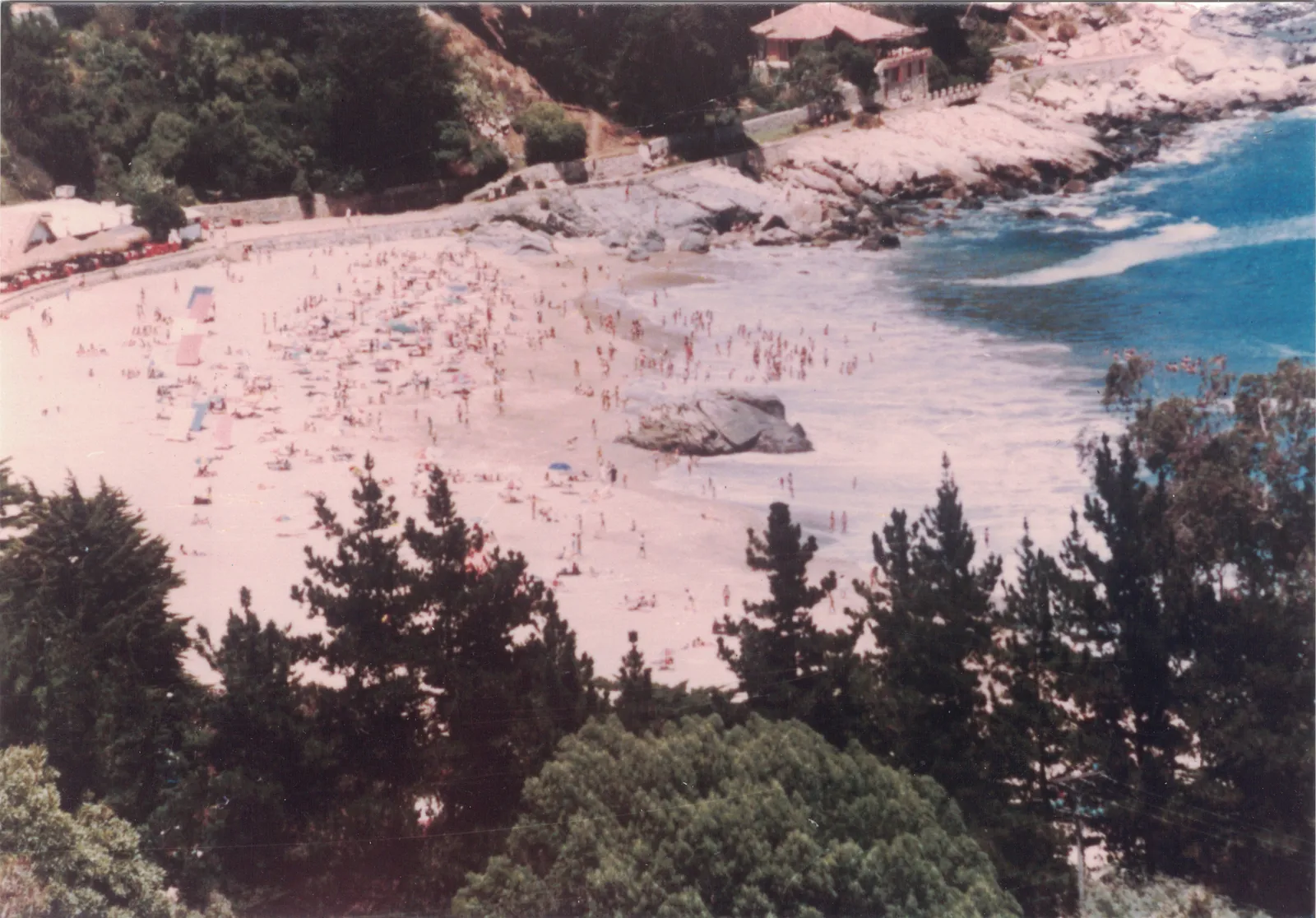 Playa de Zapallar en 1985