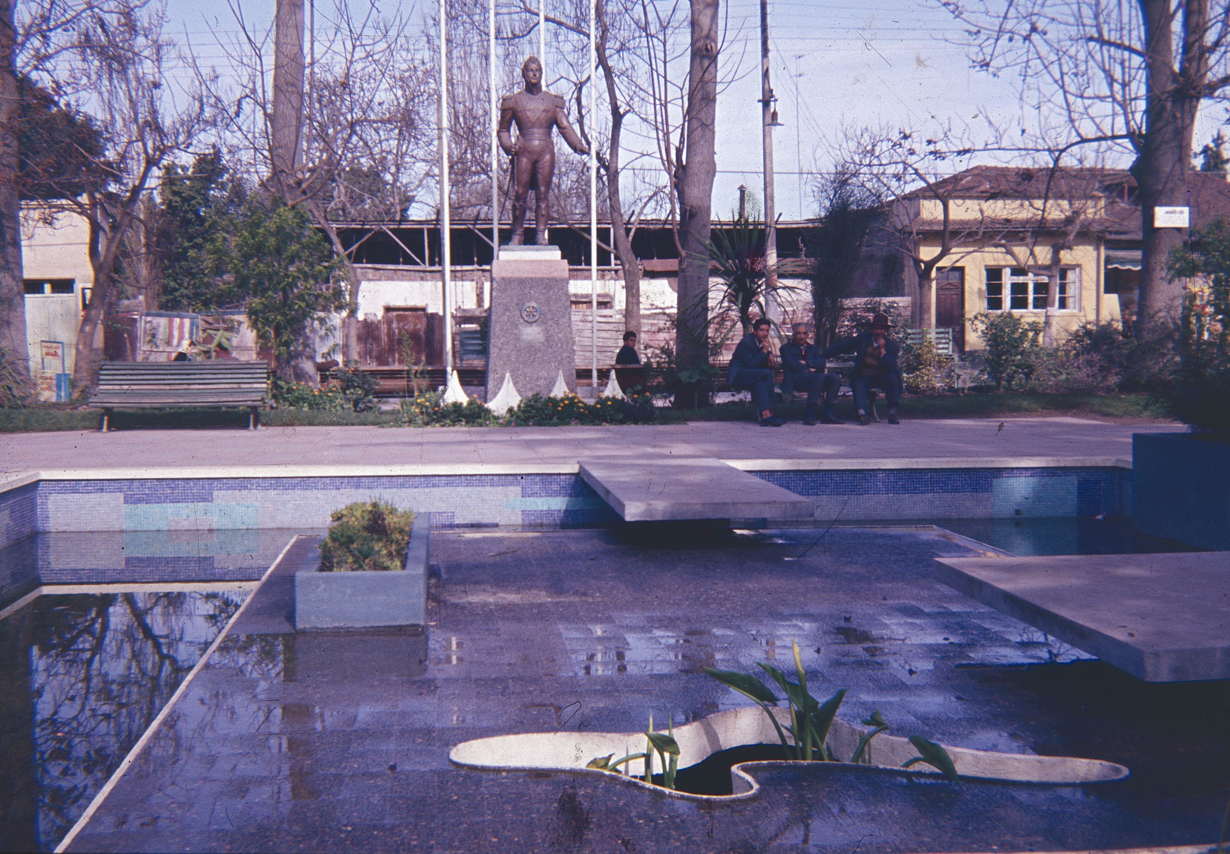 Plaza de Armas de Peñaflor en los 60s