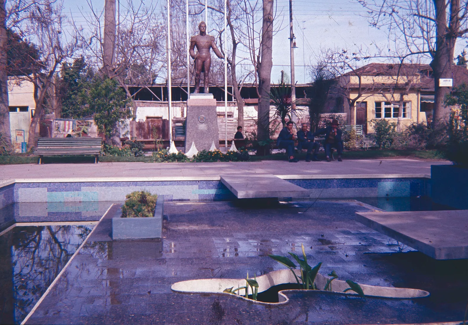 Plaza de Armas de Peñaflor en los 60s