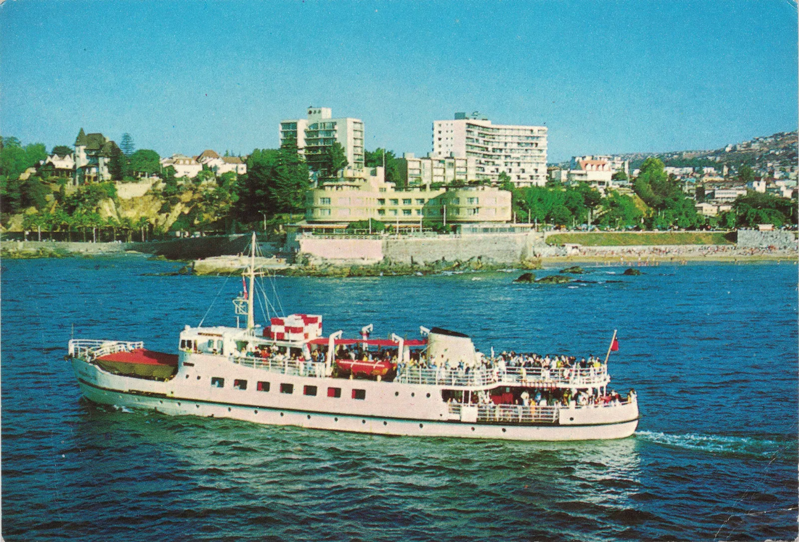 Hotel Miramar, vistas desde el mar, Viña Del Mar 1972