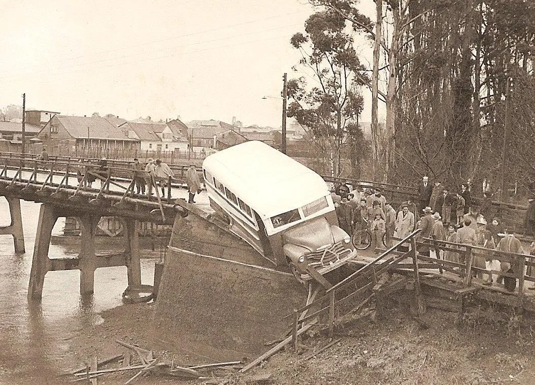 Accidente de micro en 1955