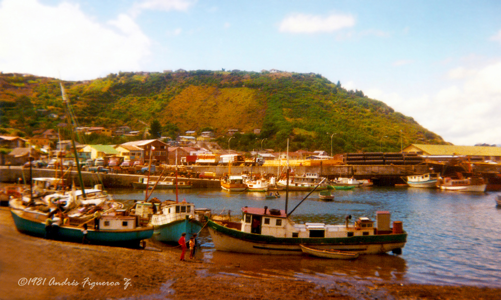 Caleta de Angelmó, Puerto Montt en 1981