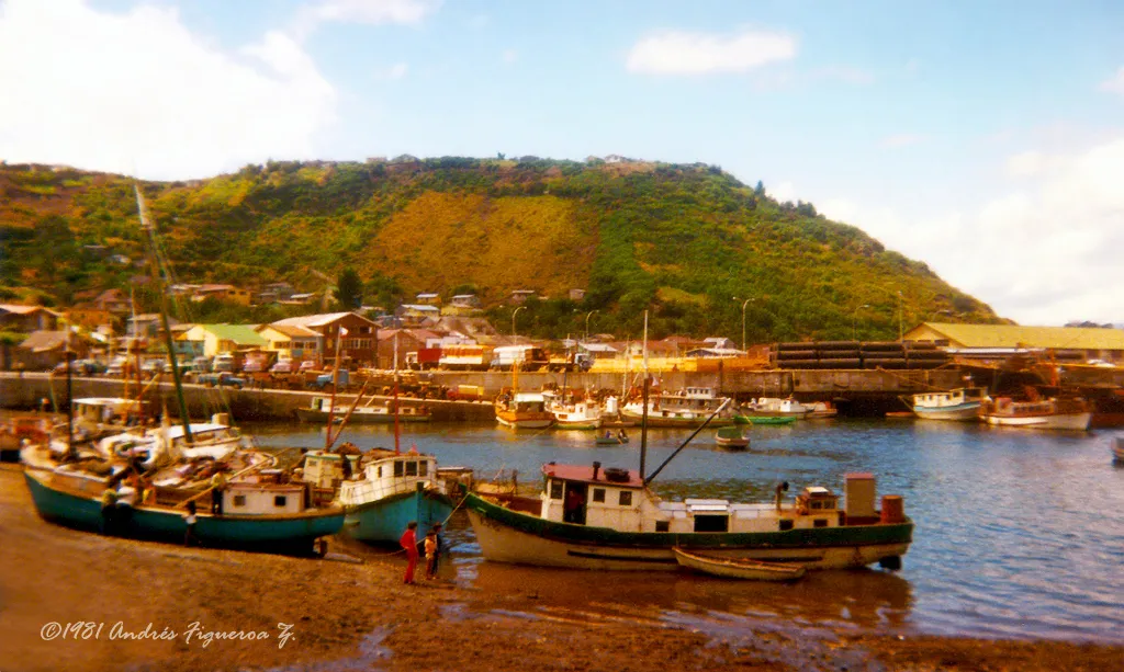 Caleta de Angelmó, Puerto Montt en 1981