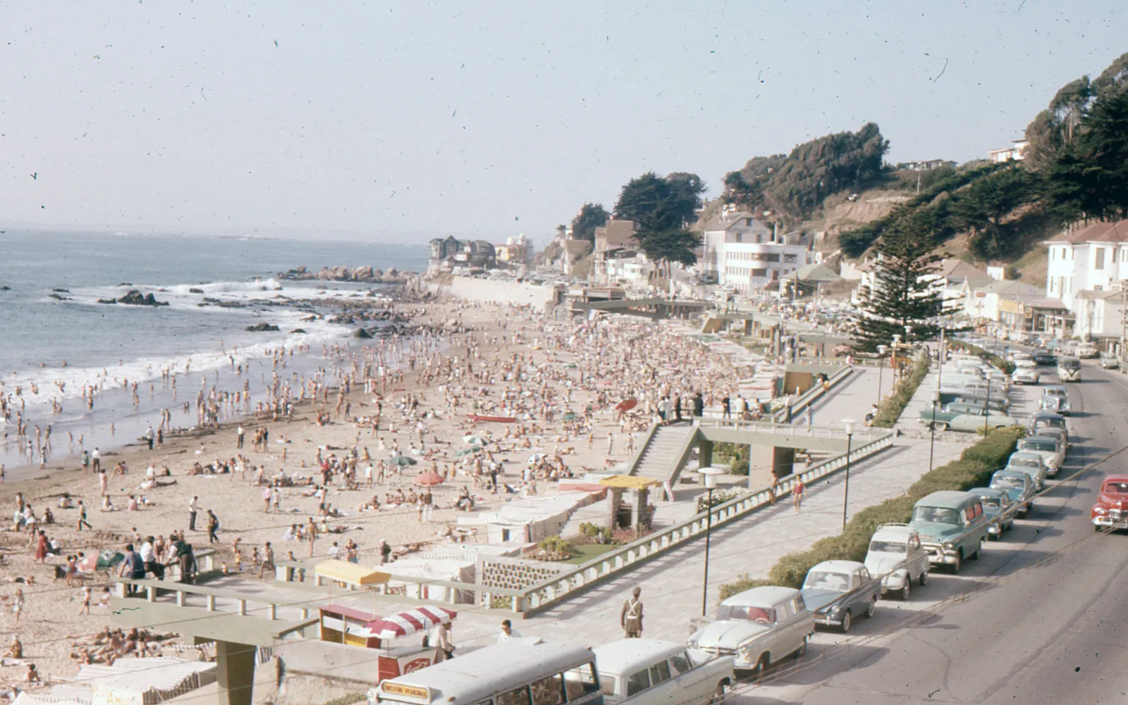 Playa Amarilla de Concón en 1962