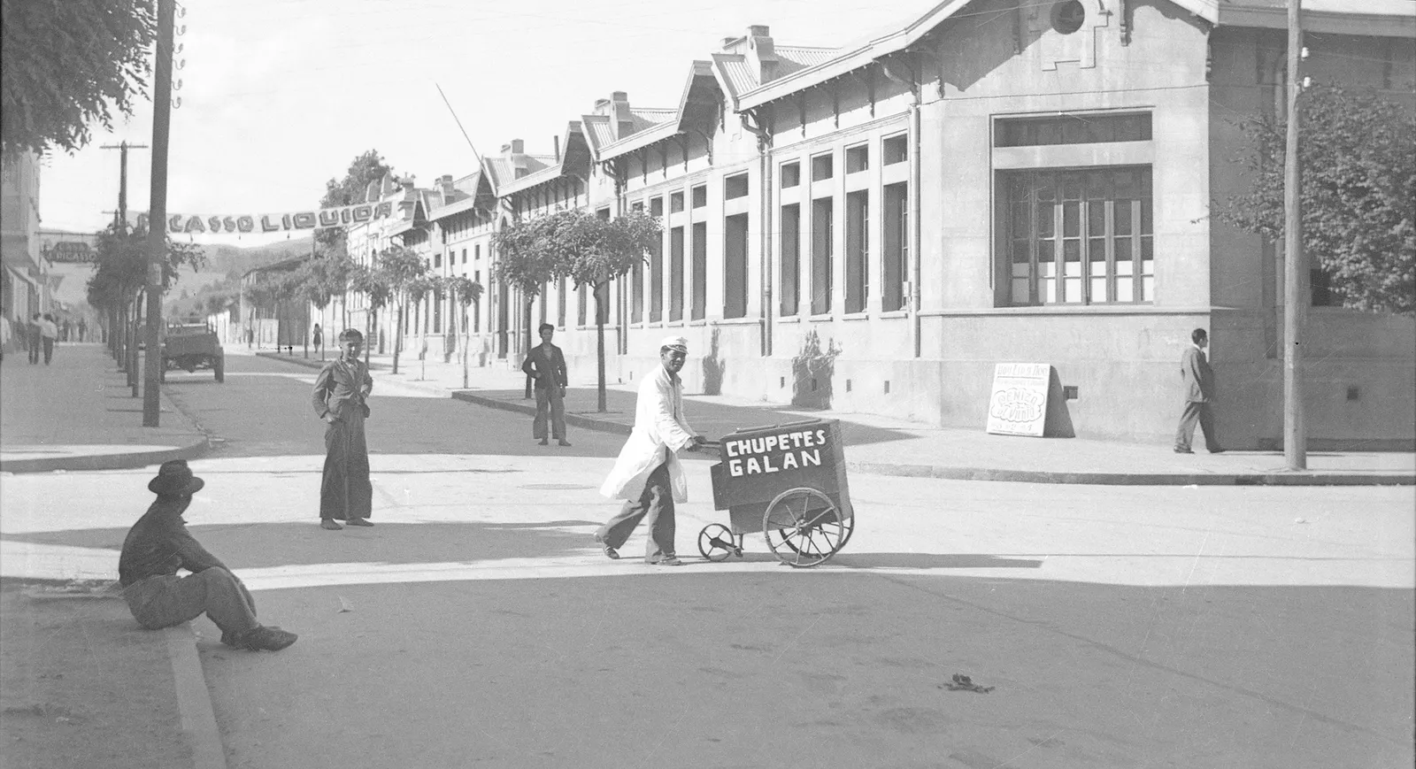 Vendedor en Angol en 1952