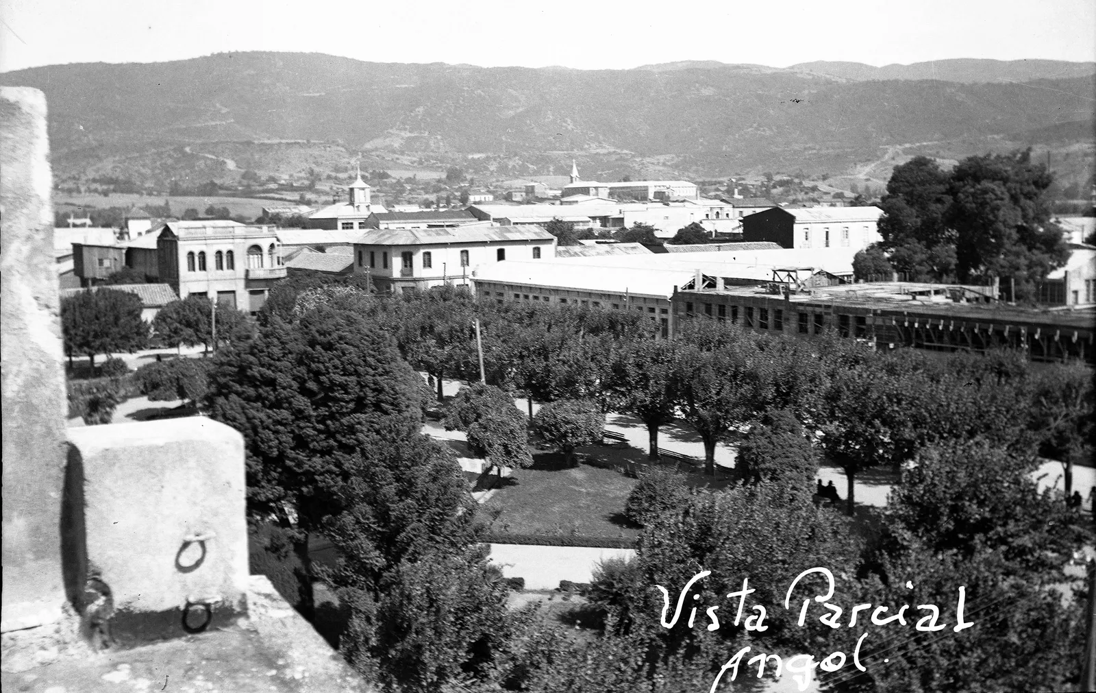 Centro de Angol en 1952