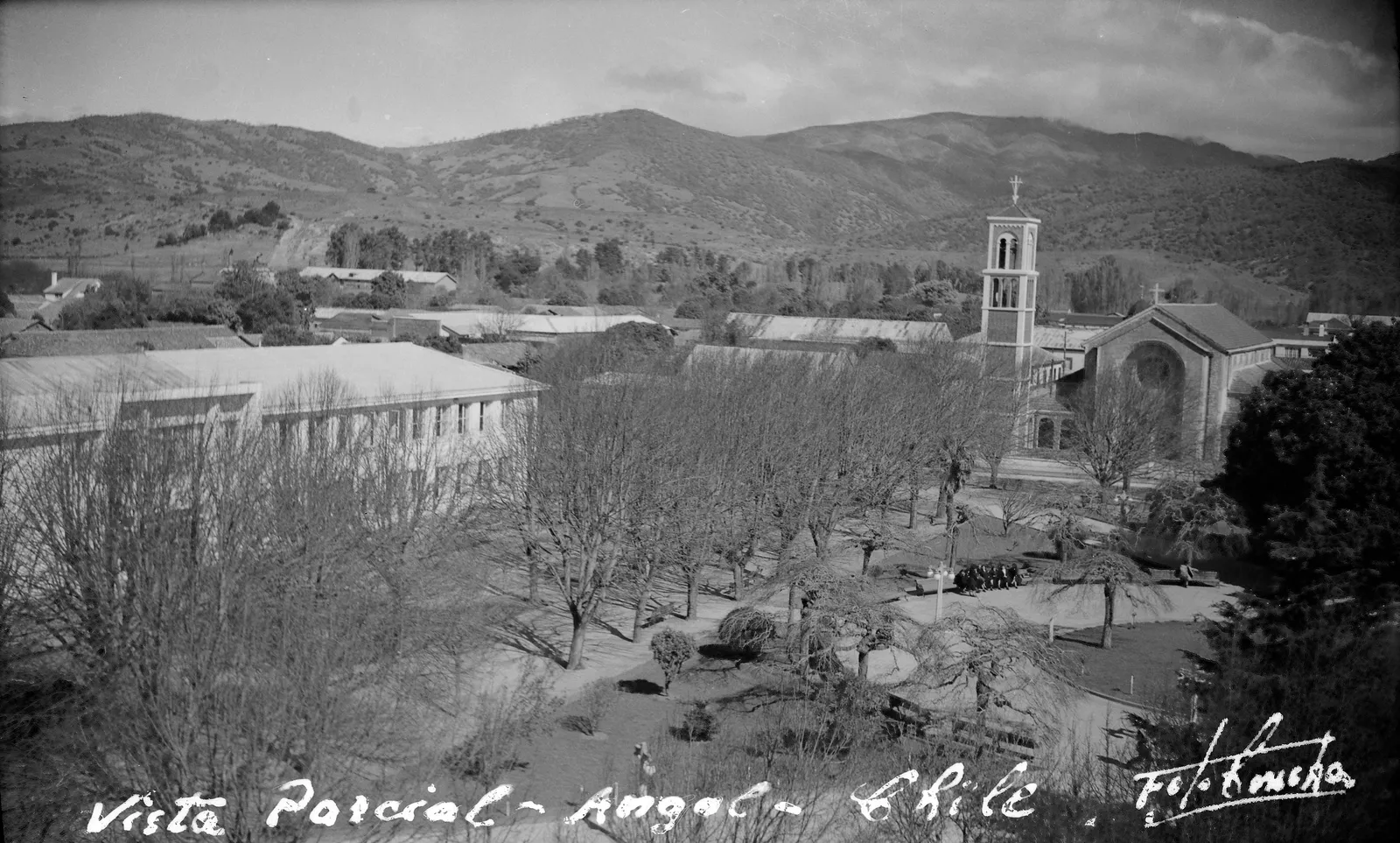 Centro de Angol en 1952