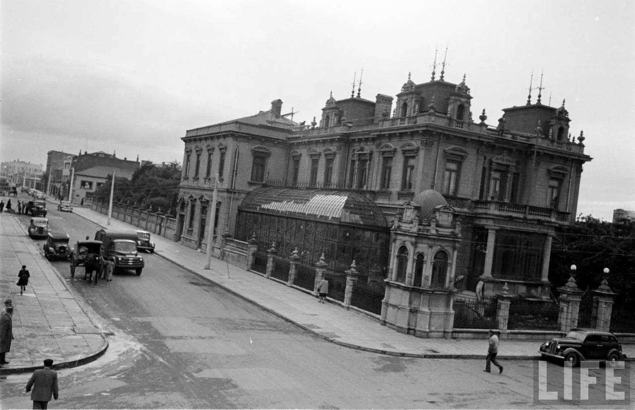 Palacio Sara Braun de Punta Arenas en 1950