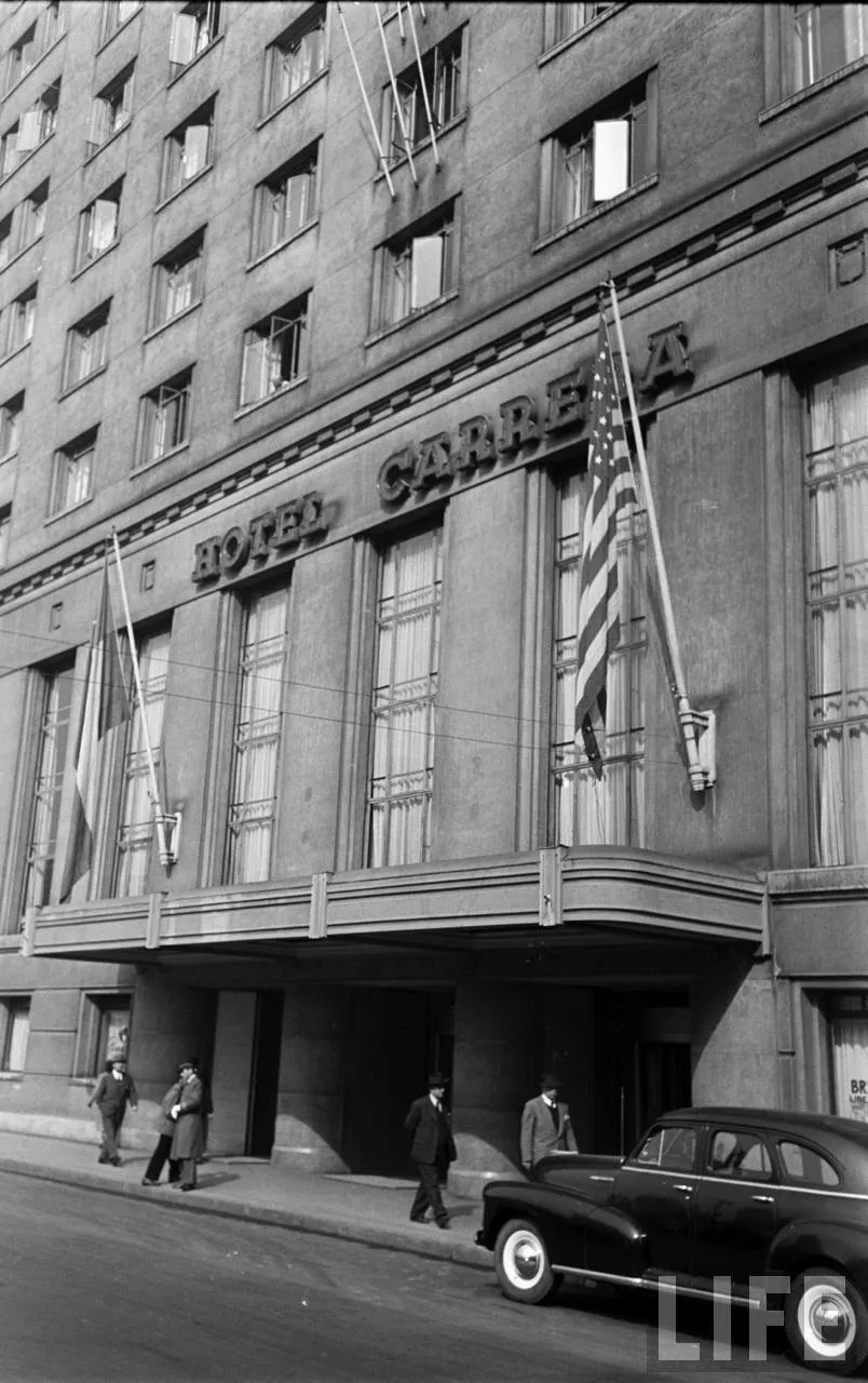 Hotel Carrera en 1950