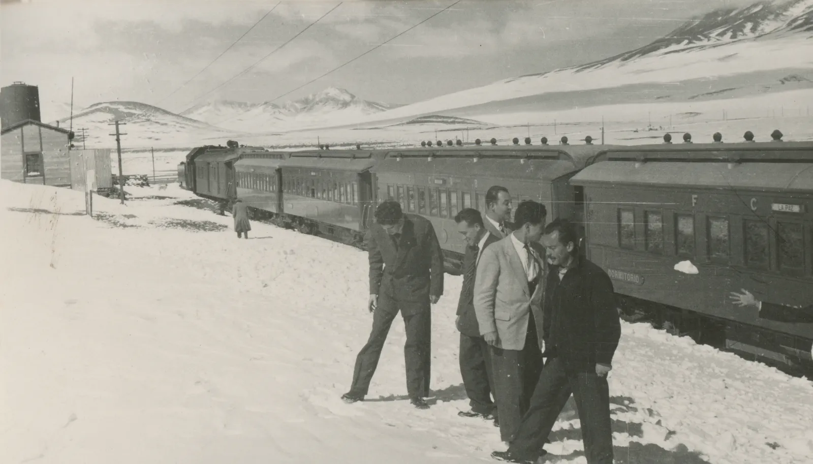 Tren trasandino, Ollagüe en 1950