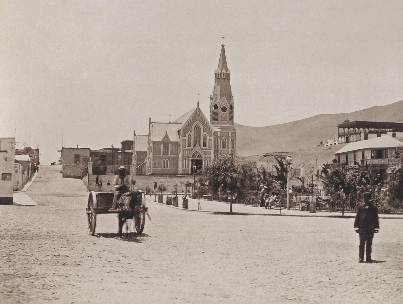 Arica y la Iglesia San Marcos en 1889