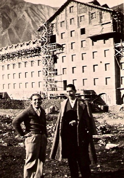Construcción Hotel Vegas del Flaco, 1942