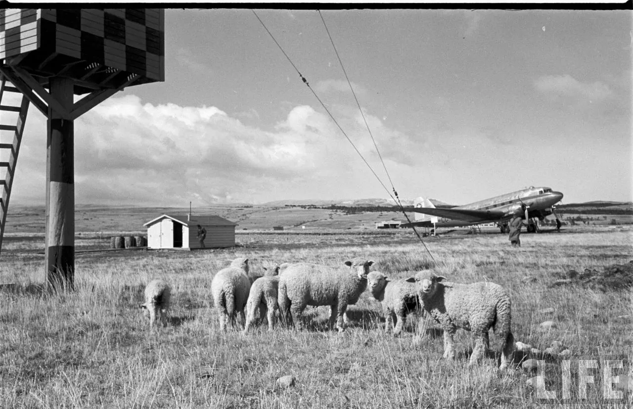 Aeropuerto en la Patagonia, 1950