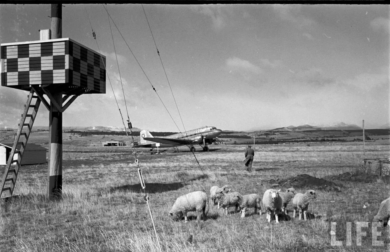 Aeropuerto en la Patagonia, 1950