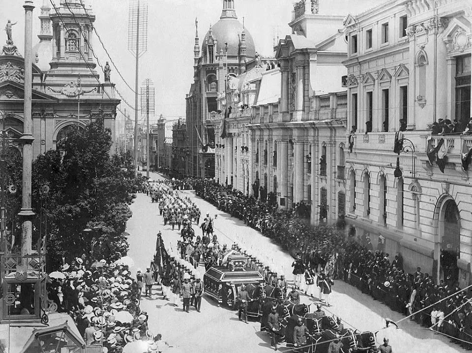 Funeral Presidente Pedro Montt en 1910