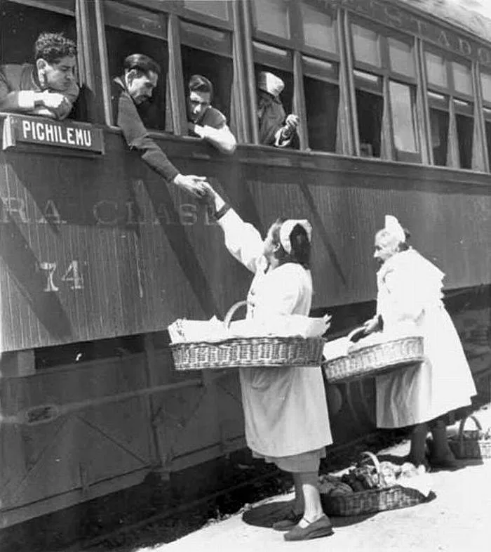 Tren en Pichilemu en 1951