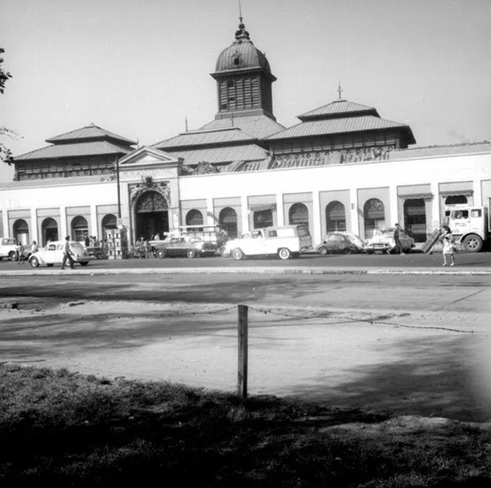 Mercado Central de Santiago en 1960