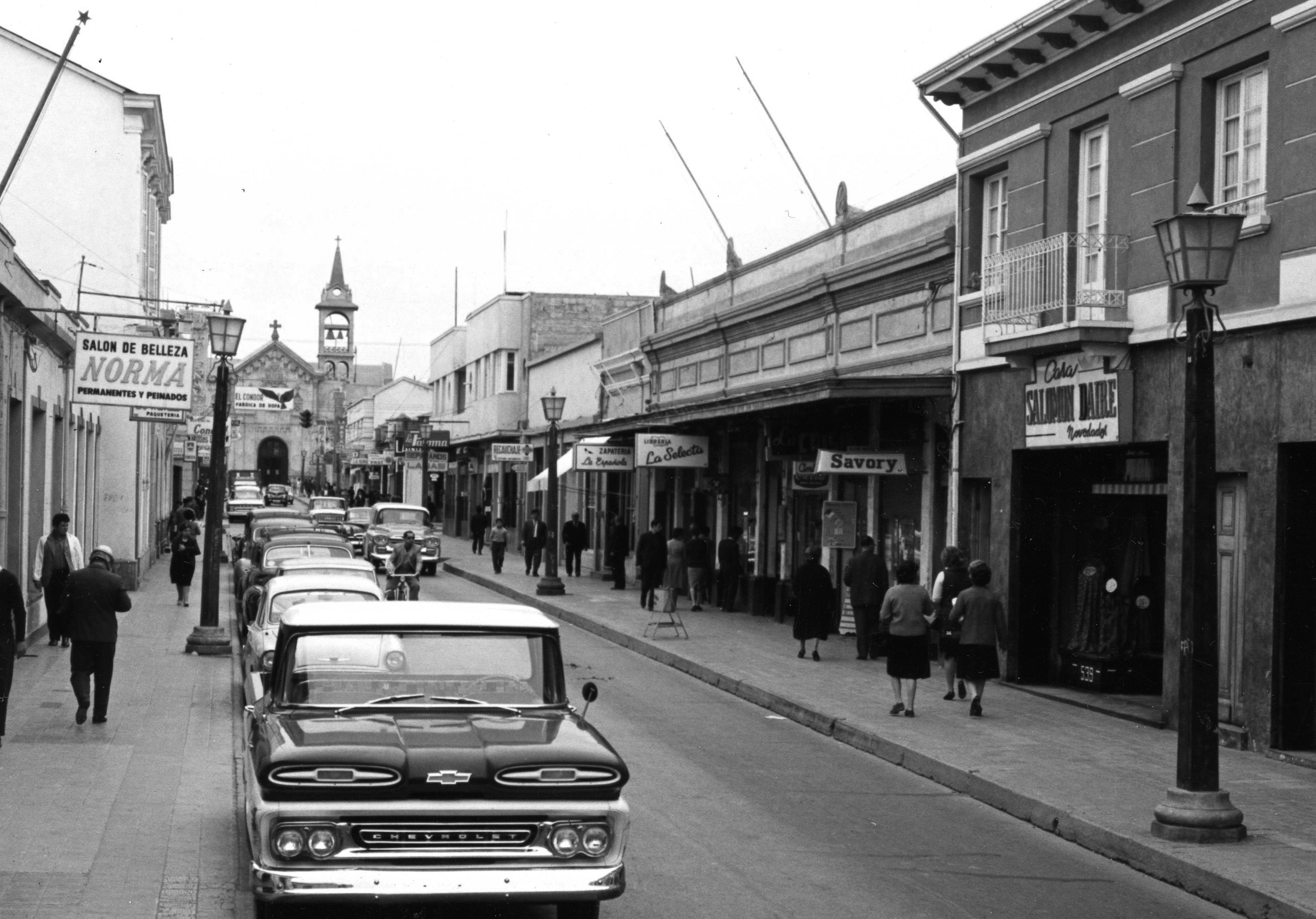 Centro de La Serena en 1960