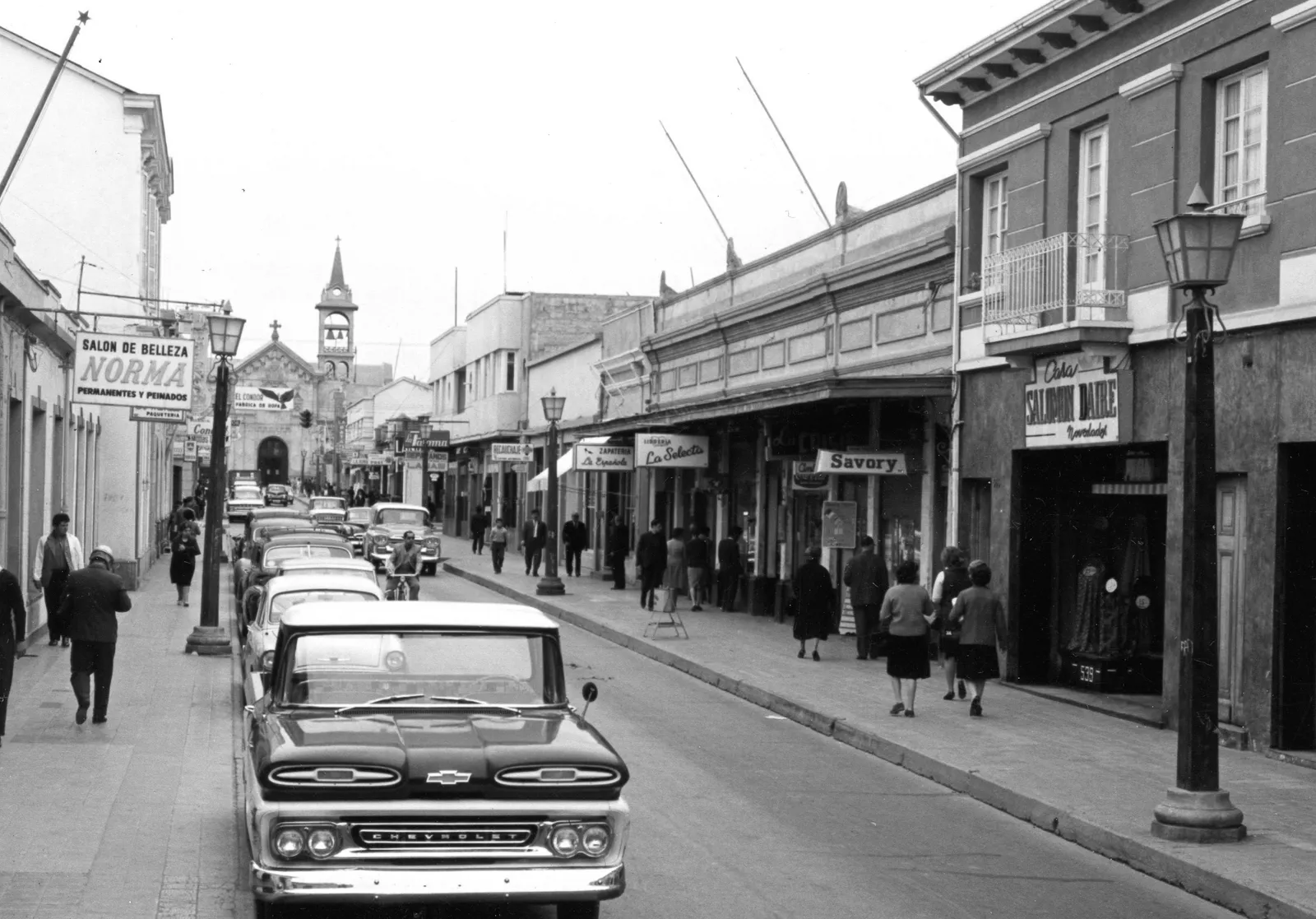 Centro de La Serena en 1960