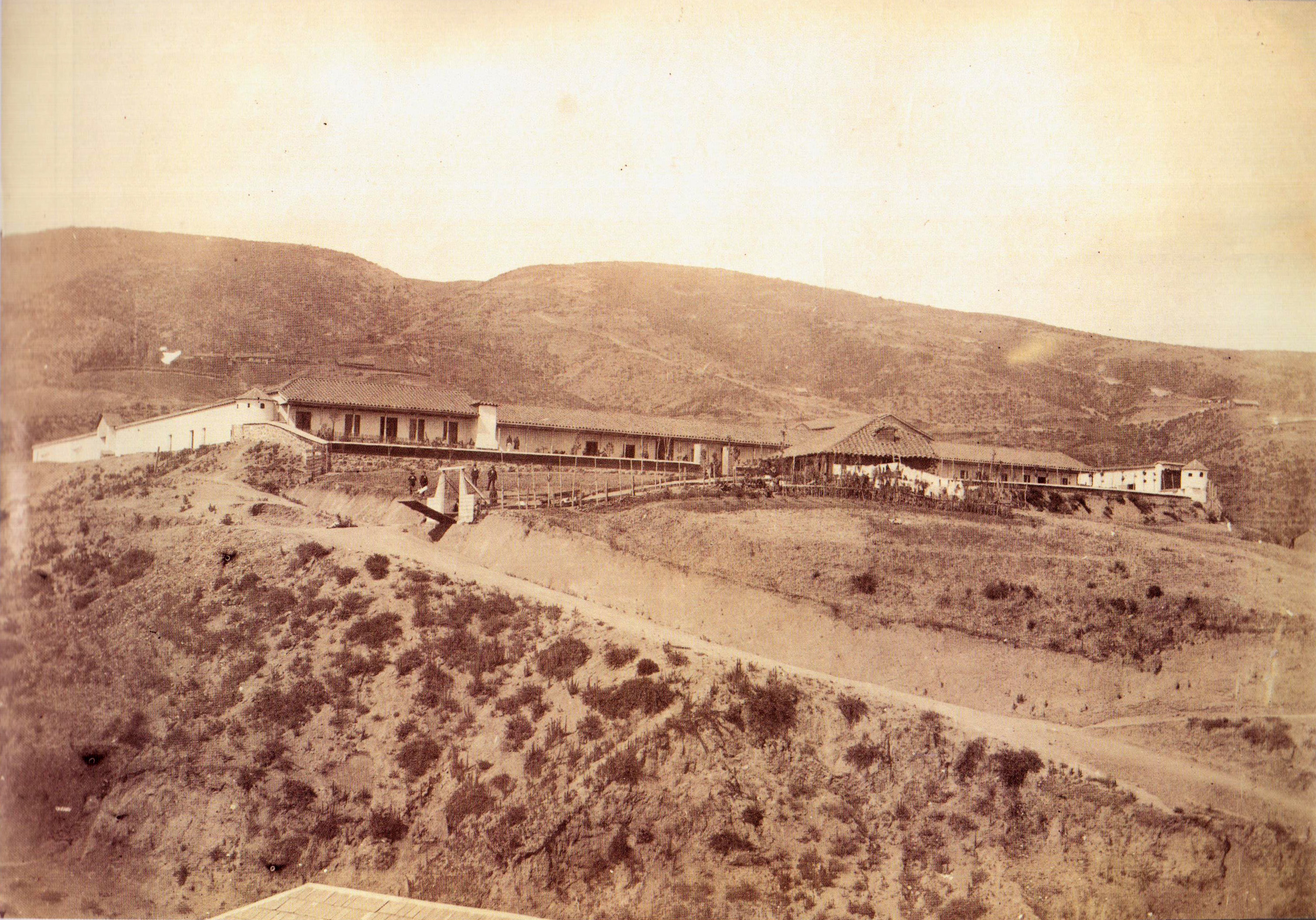 Carcel de Valparaíso en el Cerro Cárcel, 1863