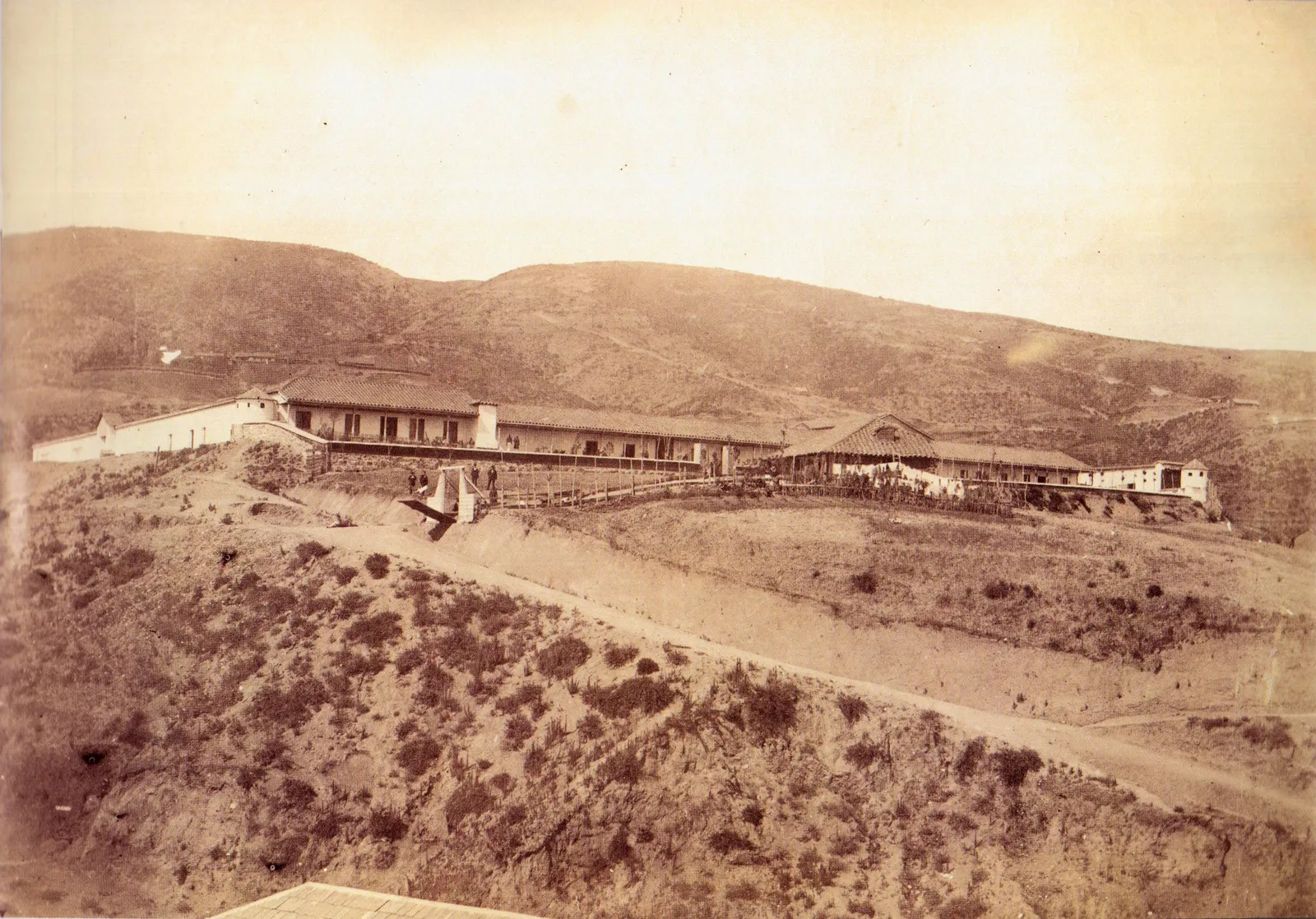 Carcel de Valparaíso en el Cerro Cárcel, 1863