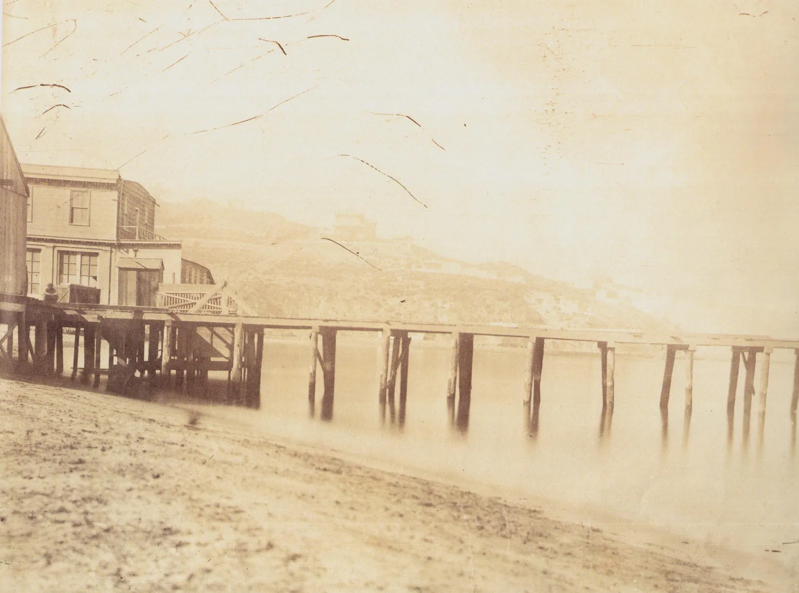 Vista del Balneario de Valparaíso, 1864