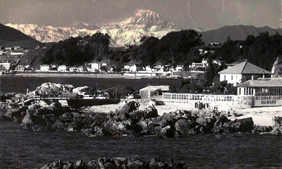 Monte Aconcagua desde Concón en 1940