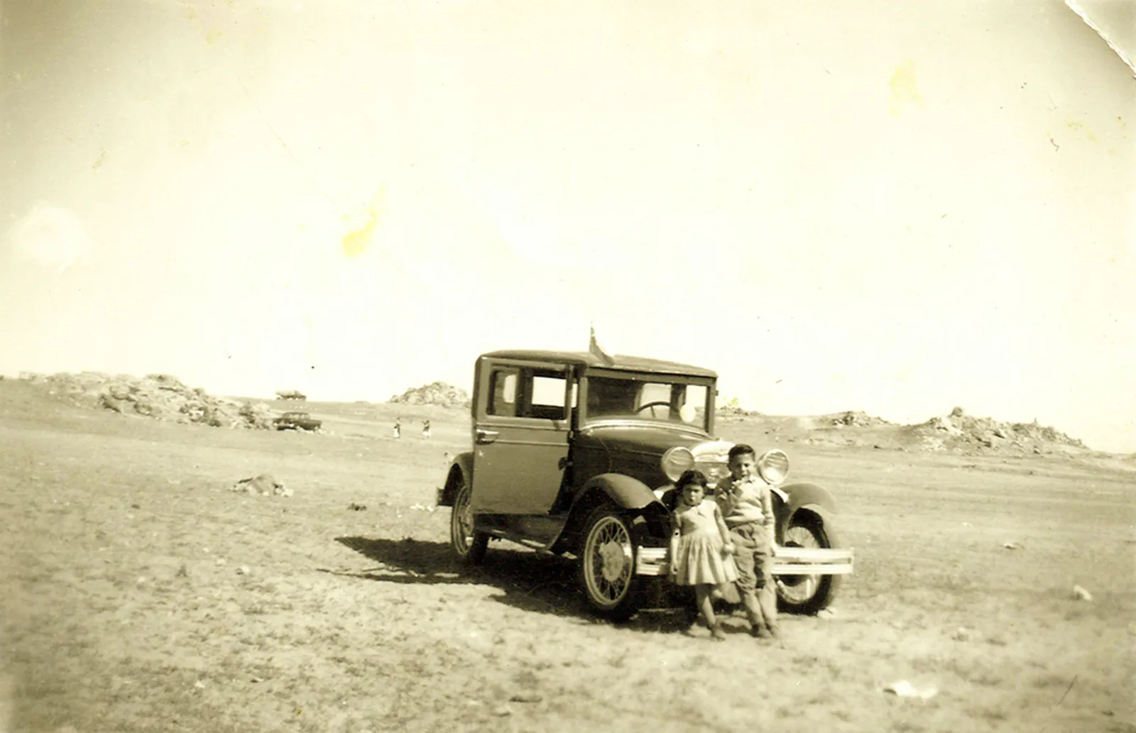Auto en la Pampilla de Coquimbo, 1955