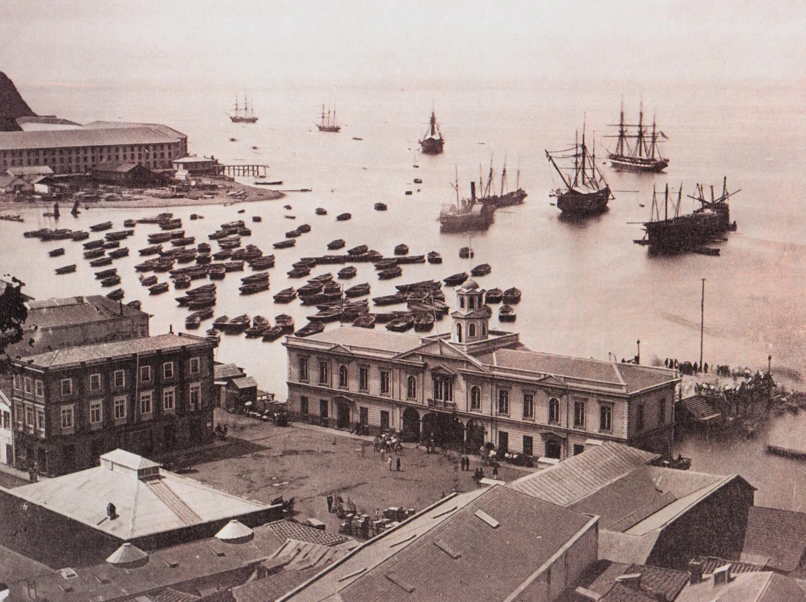 Plazuela de la Bolsa año 1864