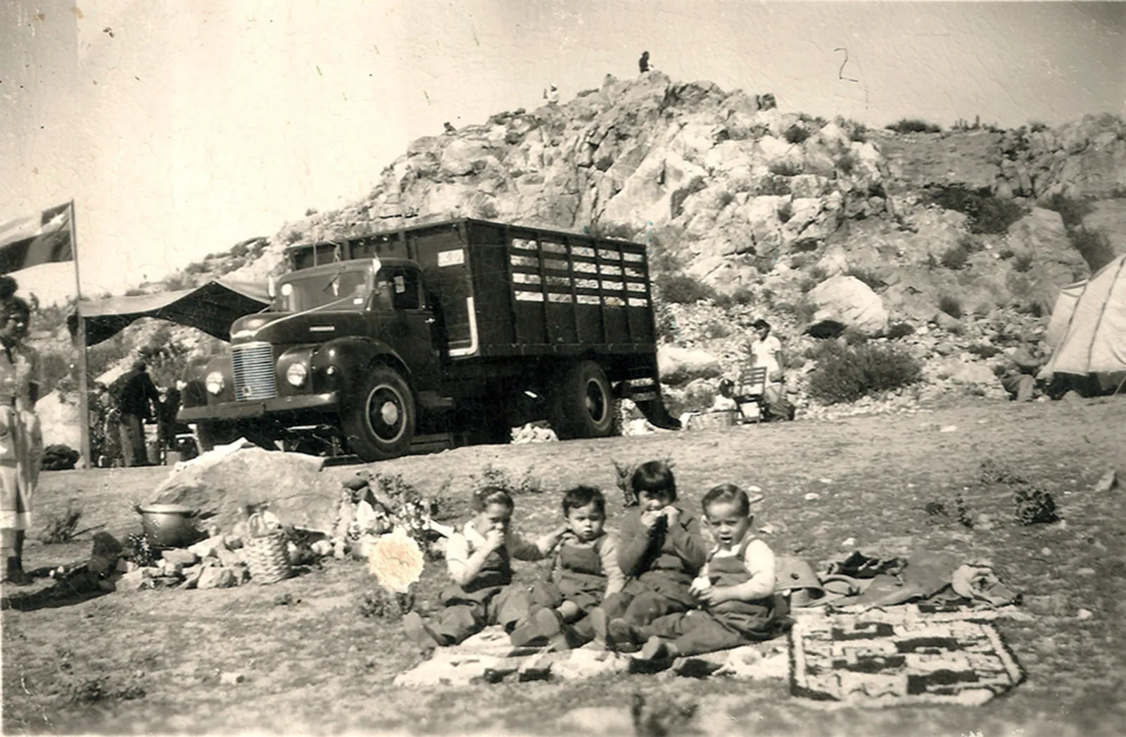 Compartiendo en la Pampilla de Coquimbo, 1953