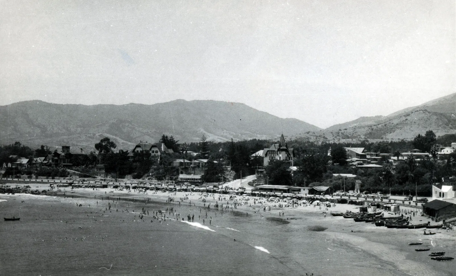 Bahía de Papudo en 1950