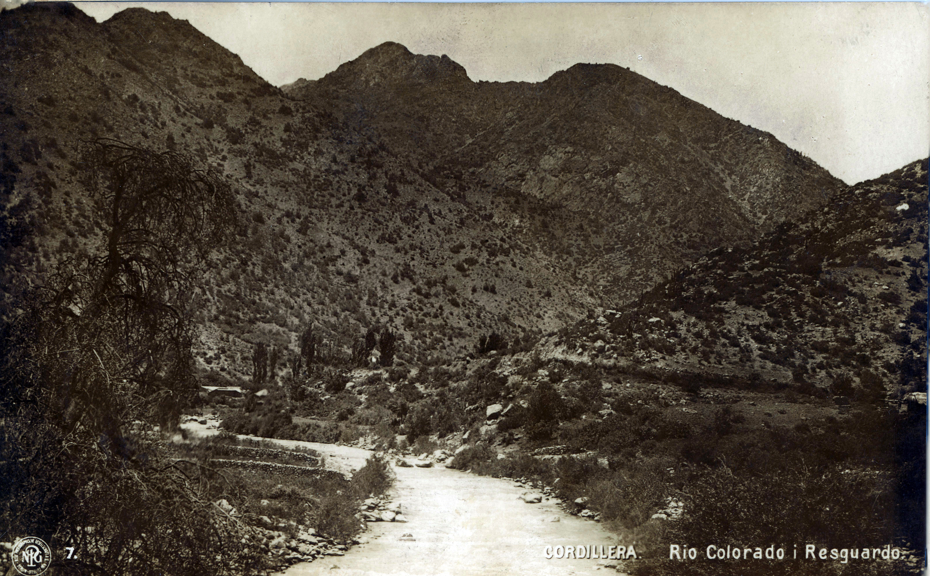 Río Colorado en el Cajón del Maipo, 40s