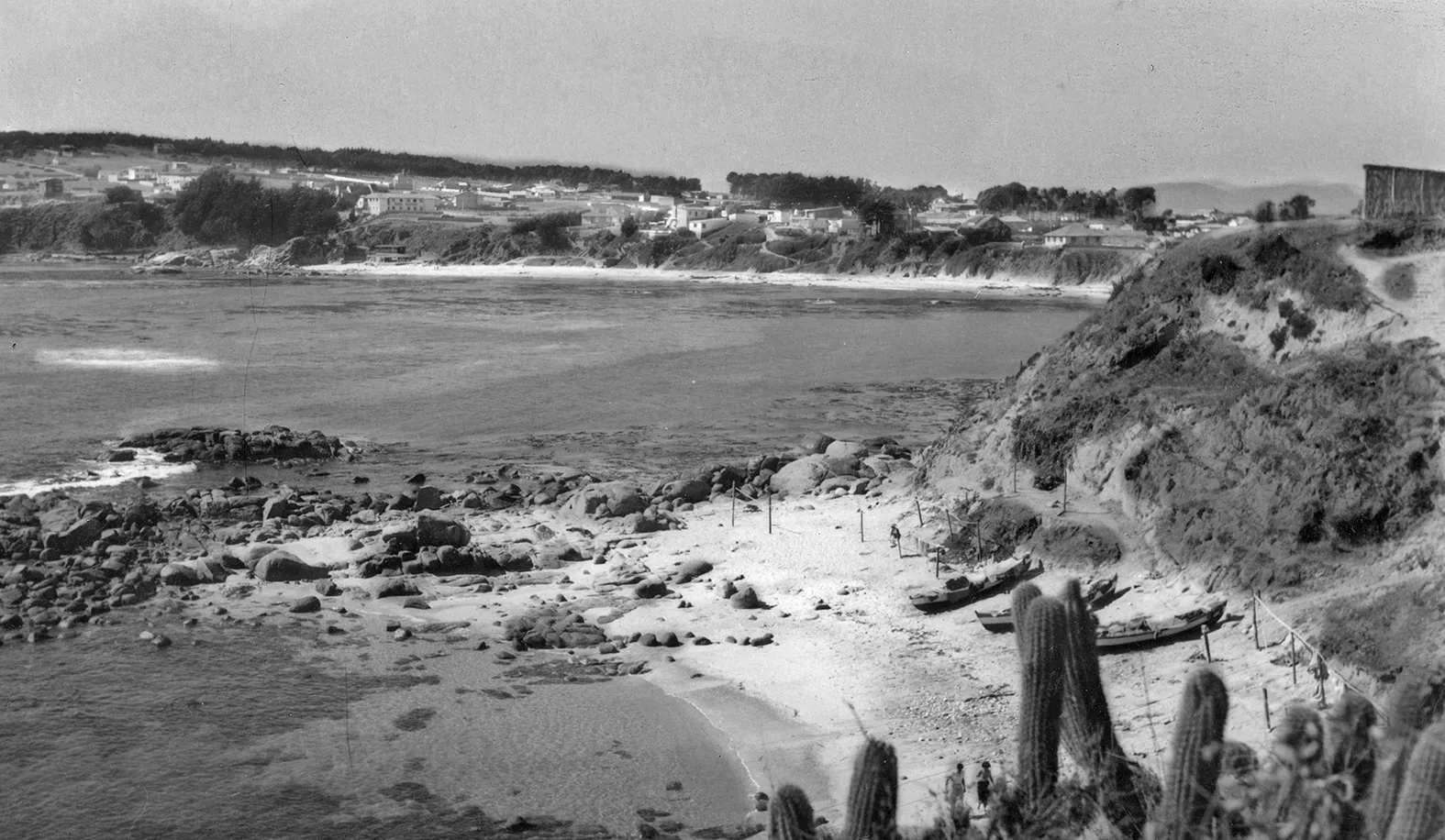 Playa Papagallo de Quintero en 1950