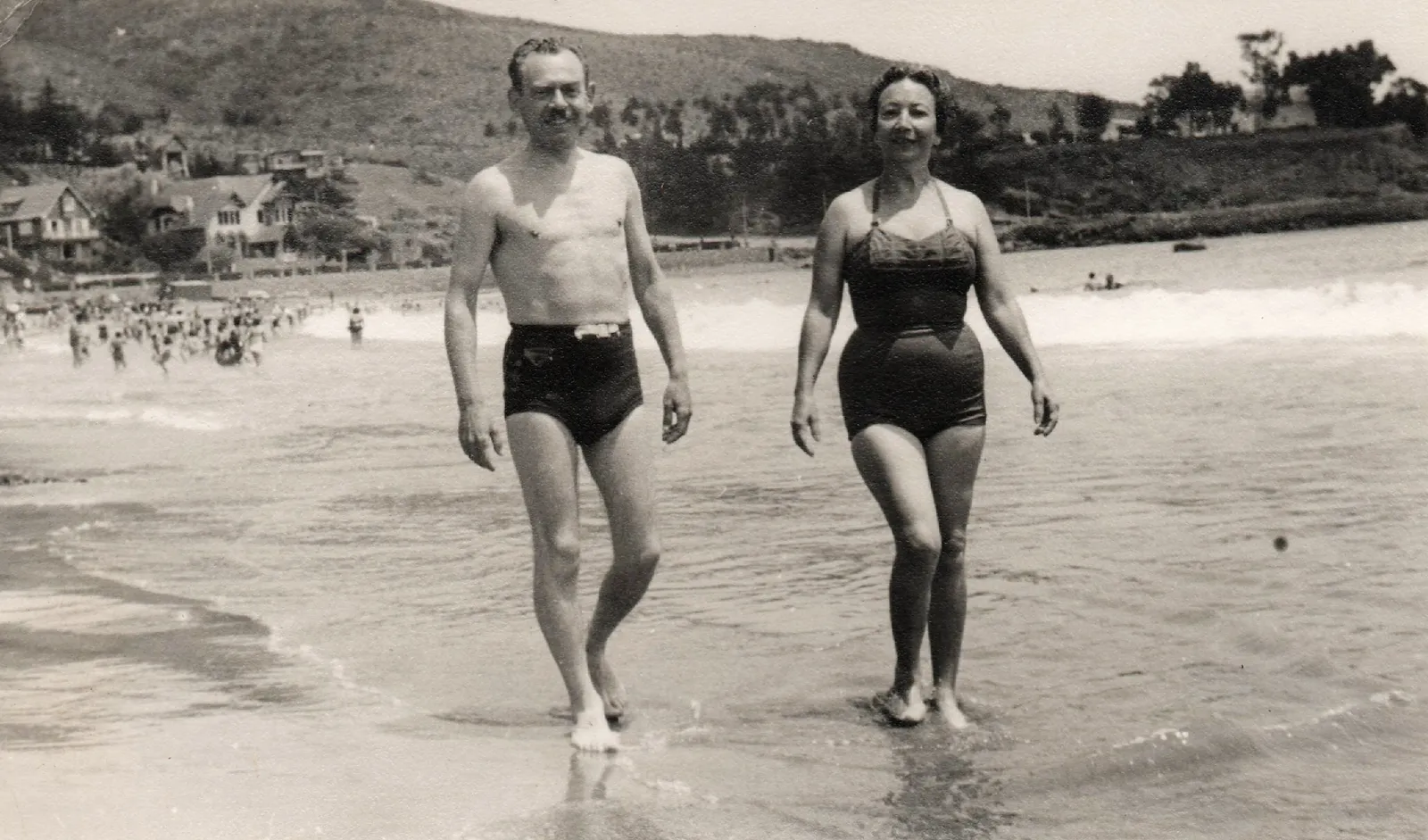 Pareja en Papudo, 1956