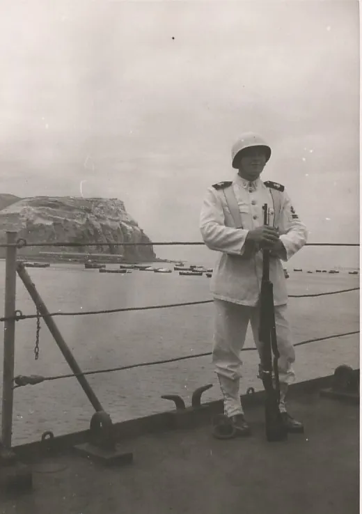 El Morro de Arica desde la Esmeralda en 1955