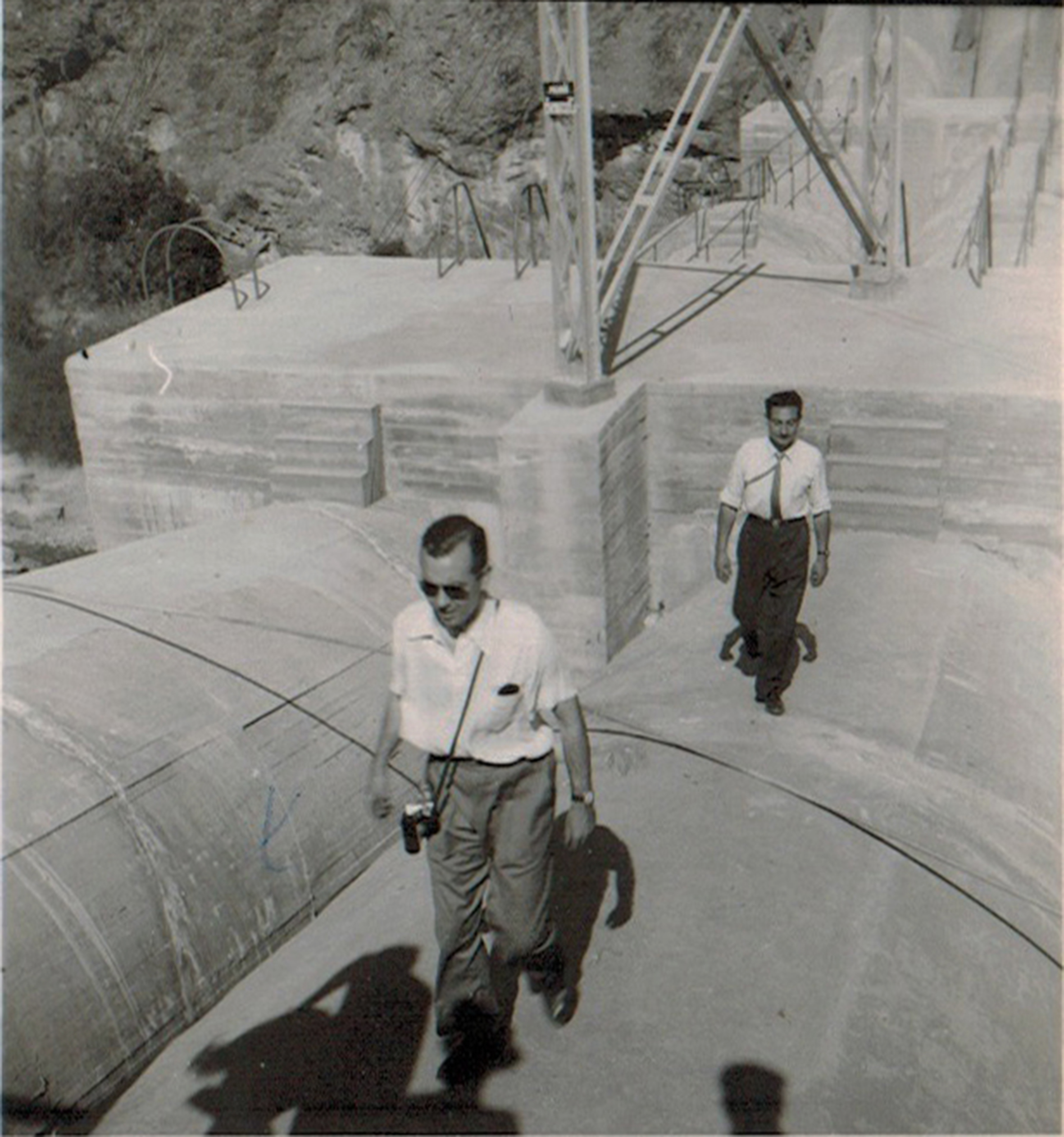 Construcción de la Central Hidroeléctrica Sauzal, 1945