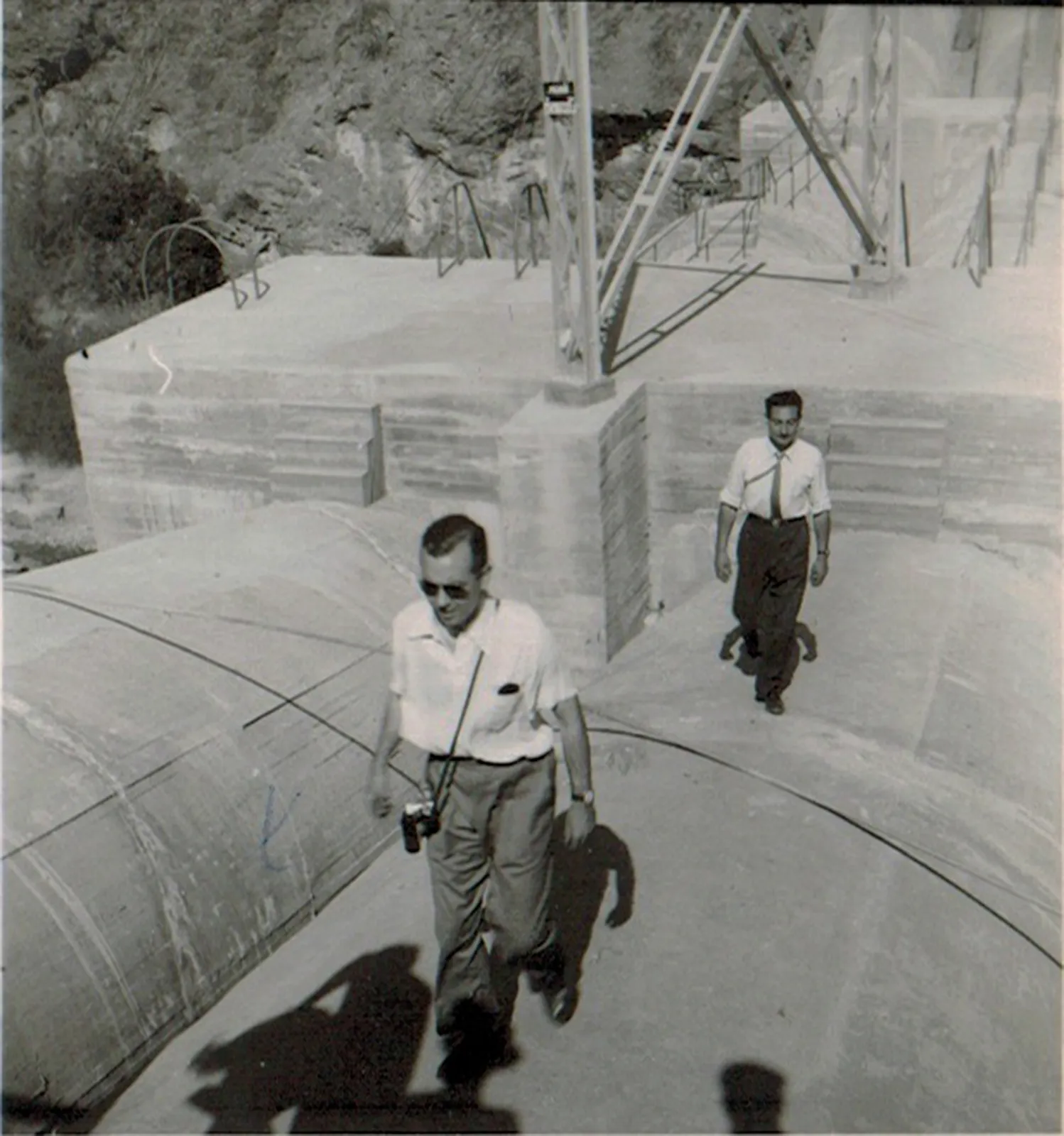Construcción de la Central Hidroeléctrica Sauzal, 1945