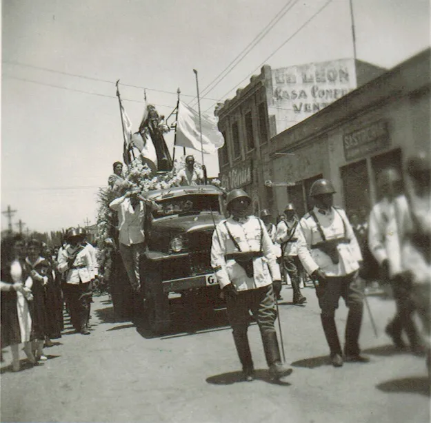Virgen del Carmen en Rancagua en 1945