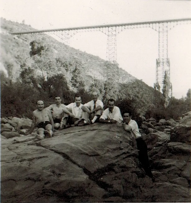 Verano en el Río Cachapoal, 1945