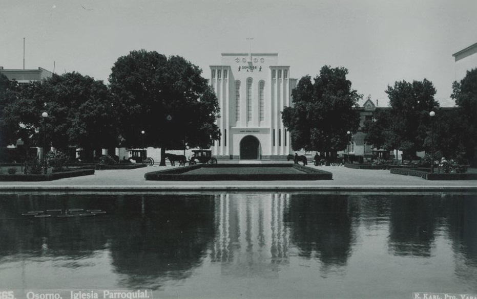 Plaza de Armas de Osorno, años 40s